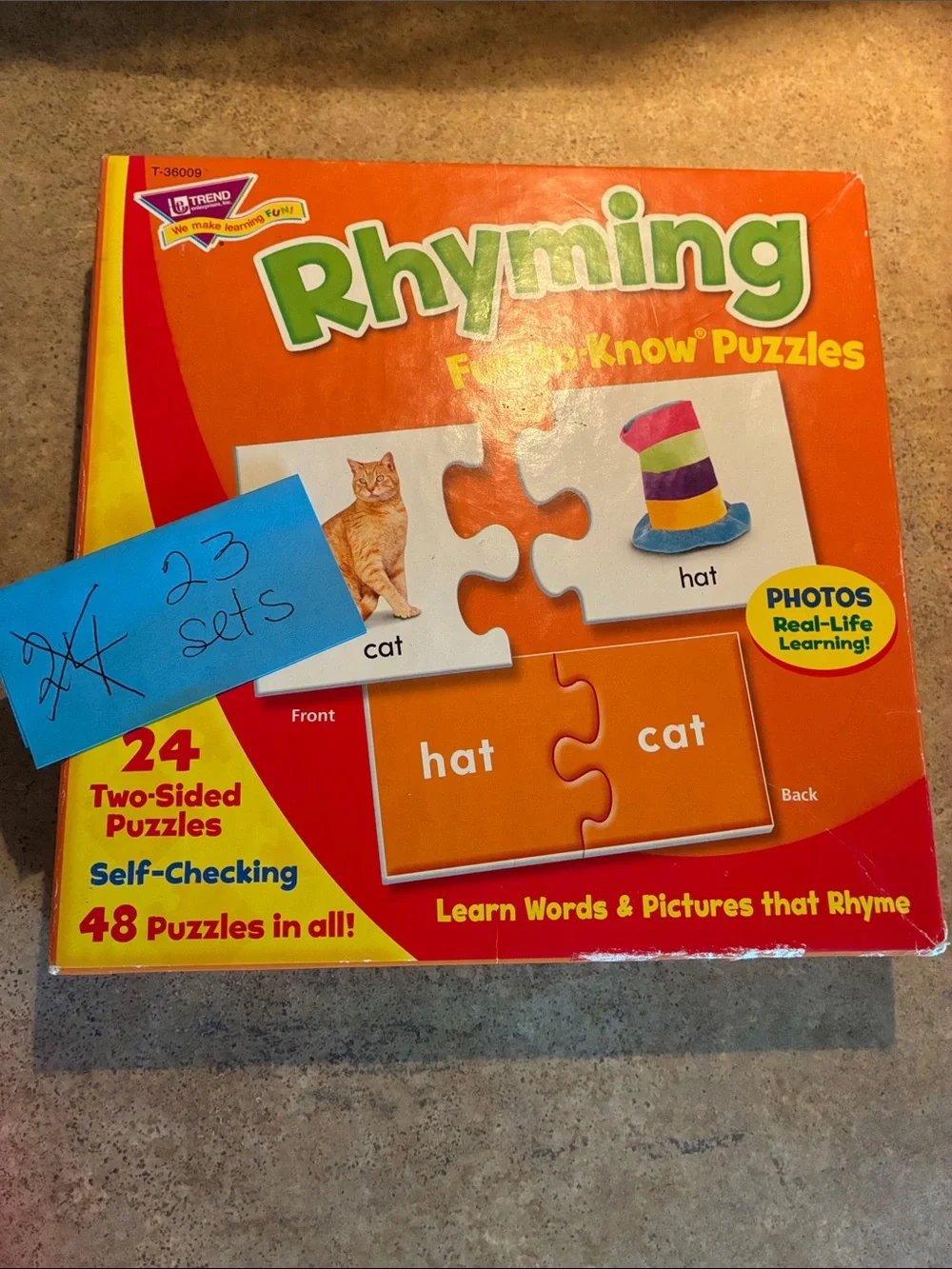 Trend - RHYMING FUN-TO-KNOW PUZZLES (23 sets)